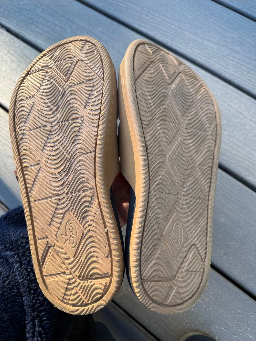 Chaco Chillos Slide Men Retro Camel Brown Size 9 Sandals